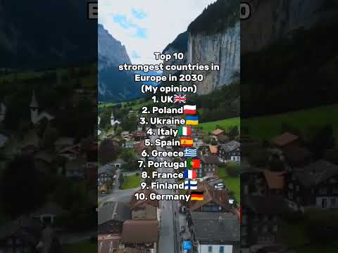 Top 10 strongest countries in Europe in 2030 #shorts #viral #europe #army #militarystrength #strong