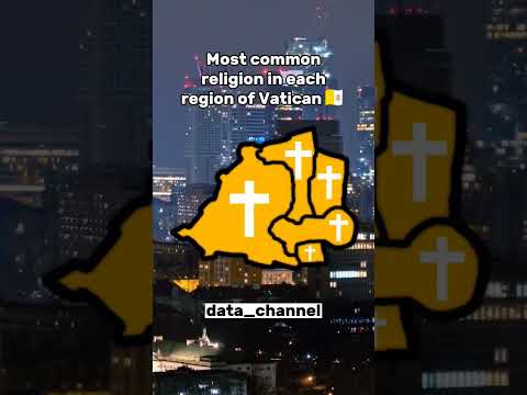 Most common religion in each region of Vatican City🇻🇦 #viral #mapping #vatican #christianity