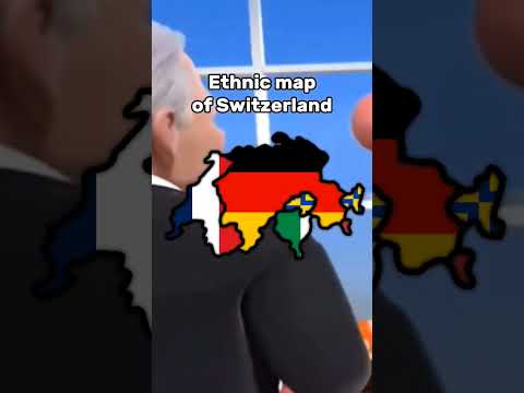 Ethnic map of Switzerland #viral #mapping #map #switzerland #shorts