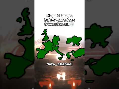 Map of Europe but my american friend fixed it #shorts