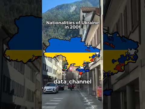 Nationalities of Ukraine in 2001 #viral #mapping #map #ukraine #nation #nationality #fyp #on #shorts