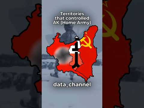 Territories that controlled AK (Home Army) #viral #mapping #map #fyp #on #ak #armiakrajowa #shorts