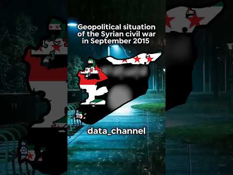 Geopolitical situation of the Syrian civil war in September 2015 #viral #mapping #map #war #shorts