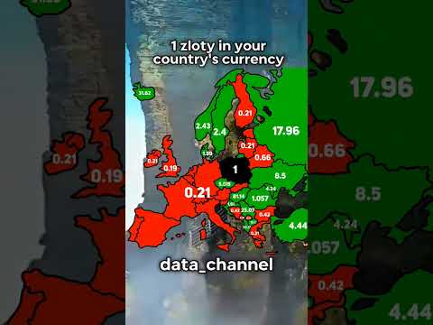 1 zloty in your country’s currency #viral #geography #mapping #map #currency #fyp #on #shorts