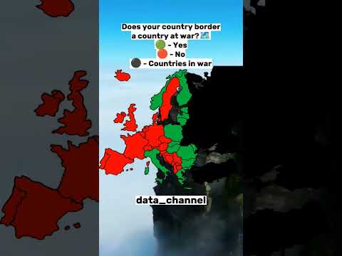 Does your country border a country at war?🗺️ #viral #country #mapping#map #fyp #on #war #shorts