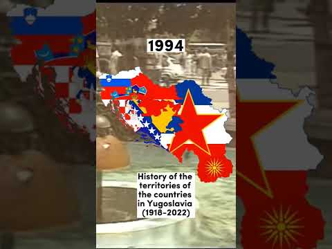 History of the territories of the countries in Yugoslavia (1918-2022) #viral #yugoslavia #shorts