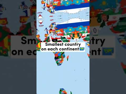 Smallest country on each continent🗺️