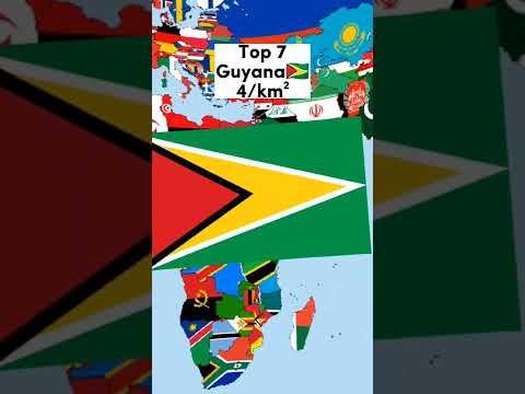 Top 8 least populated countries by km&sup2; in the world🗺️