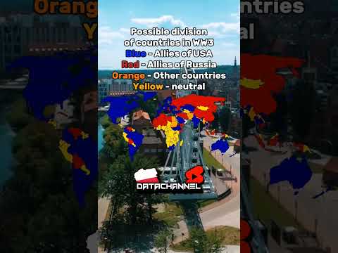 Possible division of countries in WW3 #shorts #mapping